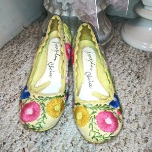Irregular Choice Yellow Floral Heels